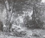 Gustave Courbet, Hische in Covert am Flub von Plaisirfontaine